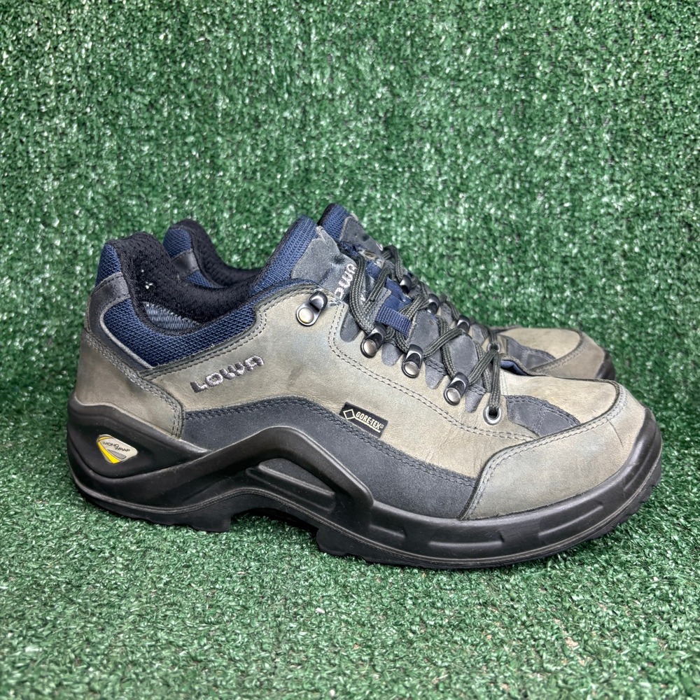 LOWA Renegade II GTX Lo Gore-Tex‎ Hiking Gorpcore Shoes Grey Mens Size 8.5 Wide
